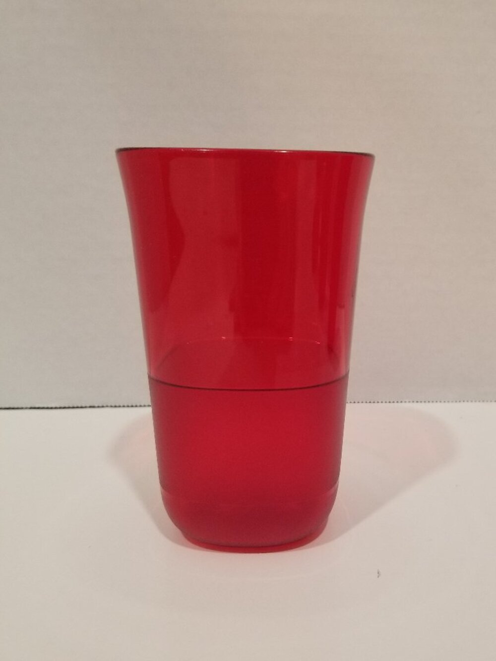 Tupperware Clearly Elegant Tumblers, Garnet Red, Set of 4, EUC - Picture 3 of 9